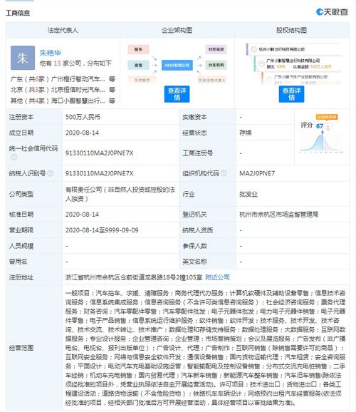 小鵬汽車設立全資子公司，注冊資本500萬元拓展國內貿易代理業務